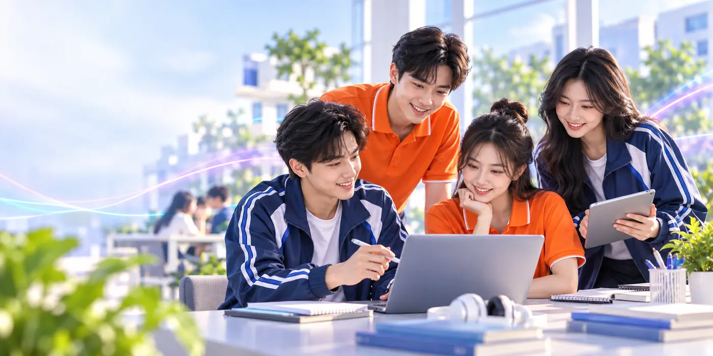 Sinh viên học tập tại khu công nghệ cao Hòa Lạc